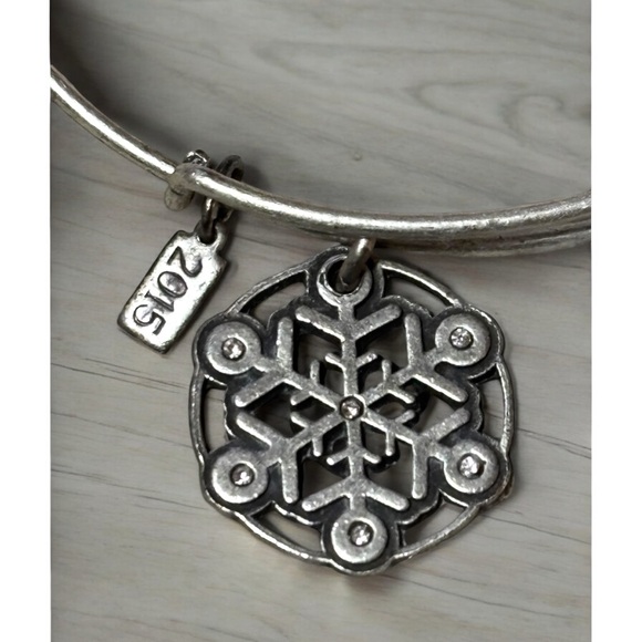 Snowflake Alex and Ani Charm Bangle - Picture 4 of 4